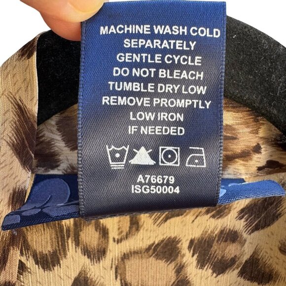 Susan Graver Style Womens Leopard Print Semi Sheer Duster Cardigan Missy Size - Picture 4 of 8